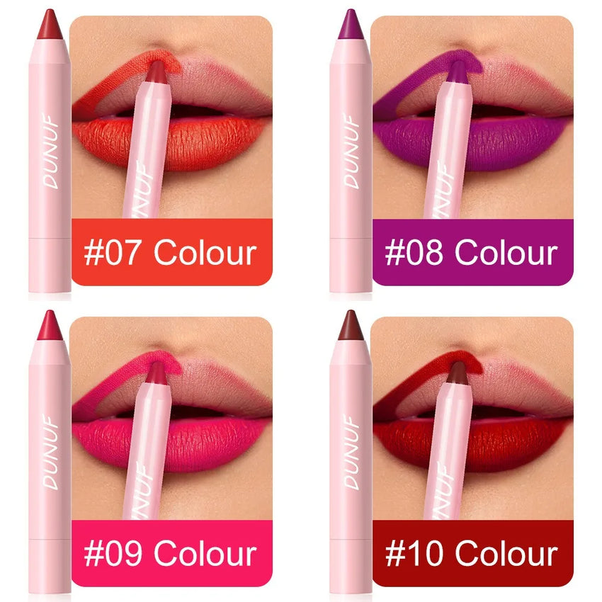 Nude Brown Lip Liner Pencil 18 Color Red Contour Tint Labial Makeup Waterproof Matte Lipstick Crayon Pen Lip Contouring Cosmetic