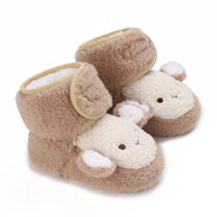 Winter New Cute Cartoon Baby Booties Boy Girl Boots Cotton Soft-Sole Non-Slip Warm Toddler First Walkers Infant Crib Shoes