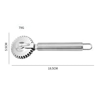 1PC New Arrival Ravioli Cutter  Stainless Steel Wheel, Perfect for Cutting, Sealing, And Crimping Fresh Pasta and Pastry Dough