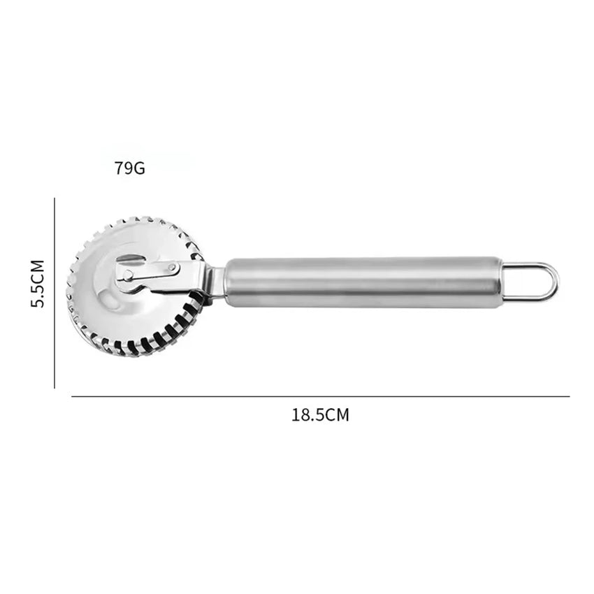 1PC New Arrival Ravioli Cutter  Stainless Steel Wheel, Perfect for Cutting, Sealing, And Crimping Fresh Pasta and Pastry Dough