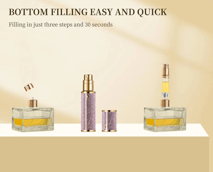 5ML Portable Compact Leather Perfume Bottle Multipurpose Sprayer Refillable Empty Perfume Atomizer for Travel Spray Bottle 1PC
