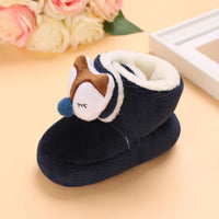 Winter New Cute Cartoon Baby Booties Boy Girl Boots Cotton Soft-Sole Non-Slip Warm Toddler First Walkers Infant Crib Shoes