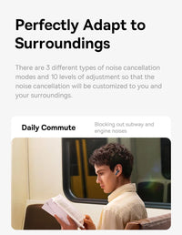 Baseus Bowie M2s Pro Headphones Wireless Bluetooth 5.4 TWS Earphones Active Noise Cancelling Earbuds 4 Micphone ENC Hifi Headset