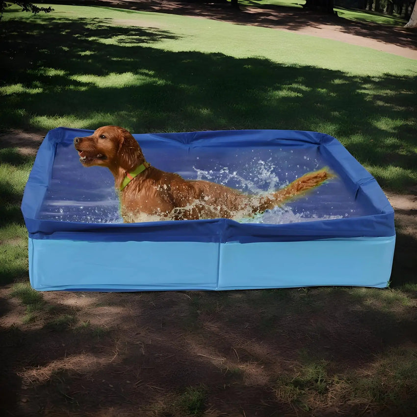 Dog Kiddie Pool PVC Folding Swimming Pool small pet bathtub noninflatable dog paddling pool Pet Supplies For Puppy Cats