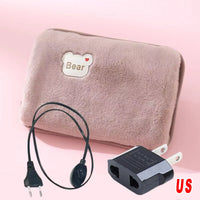 Electric Hot Water Bag Home Heater Soft Winter Hand Warmer Reusable Bottle EU Plug Rechargeable Pocket Warmer Home Office