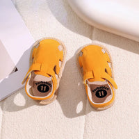Breathable Summer Newborn Baby Girls Sandals Shoes Toddlers Simple Style Solid Color Soft Sole Shoes Outdoor Indoor Prewalker