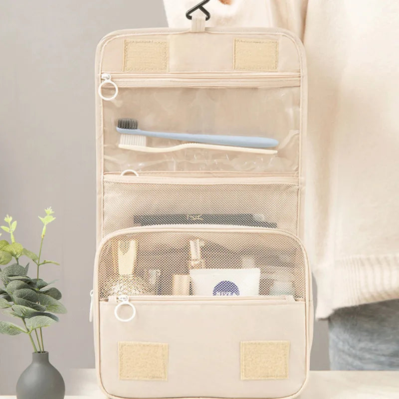 Makeup Bag Travel Cosmetic Bags Toiletries Organizer Waterproof Storage Neceser Bathroom Hook Wash Pouch High Quality Women