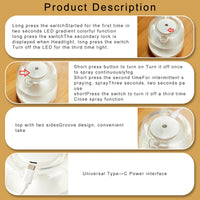 Mini humidifier colorful lamp small household spray aromatherapy machine, usb air humidifier for bedroom