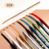 2 in 1 Eyeliner Lip Liner Gel Pencil Waterproof Long-lasting Blue White Black Brown Easy Wear Eyeliner Makeup for Eyes 7 Colors