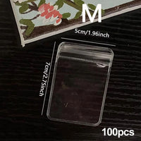 50/100/200pcs-Clear Earring Bags Waterproof Bags Thickened Reusable Storage Pouch for Jewelry Rings Necklace Bracelet