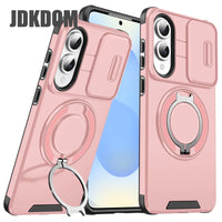 JDKDOM Push Window Case For Samsung S26 S25 Edge S24 S23 FE Plus Note 20 Ultra A57 A17 A07 A56 A36 A26 A16 A06 Bracket Cover