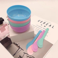 3 SET small DIY Face Masks and Mud Bowl Spoon Set Portable Beauty Tools for Homemade Essential Oil Mixing and Skin Care