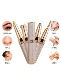 Electric Hair Removel Shaver For Women Eyebrow Trimmer Epilator Electric Painless Hair Remover Machine Body Facial Battery capac