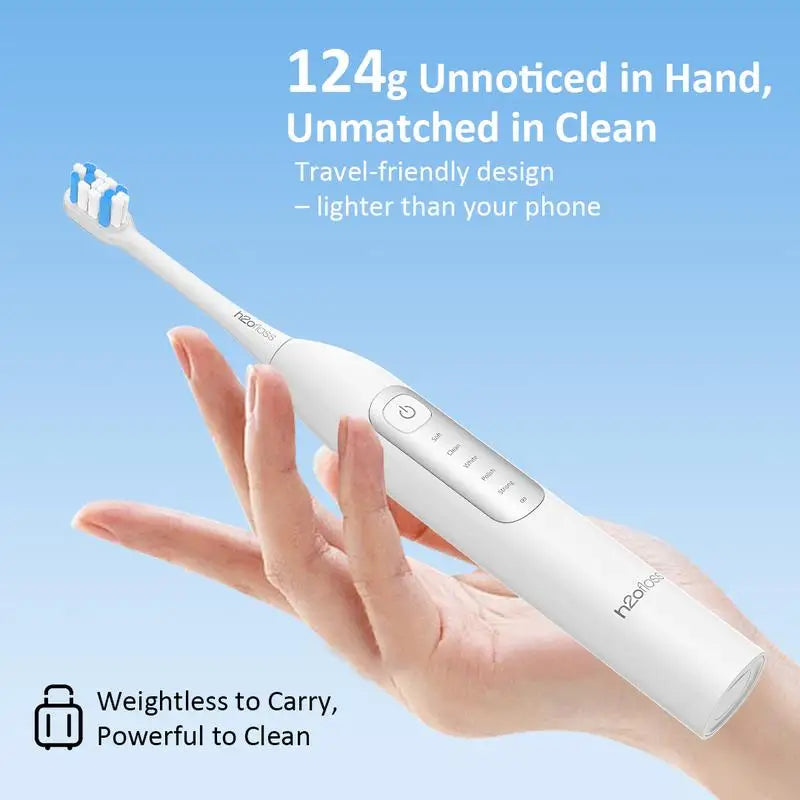 H2ofloss Sonic Electric Toothbrush For Adults 2000mAh Large Battery Ultrasonic Rechargeable 5 Modes IPX7 Waterproof Oral Clean