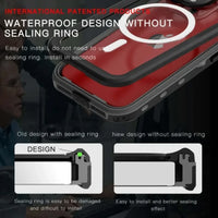 For iPhone 17 16e 15 14 13 Pro Max IP68 Waterproof MagSafe Magnetic Phone Case Diving Swim Cover 360 Shockproof Dustproof Shell