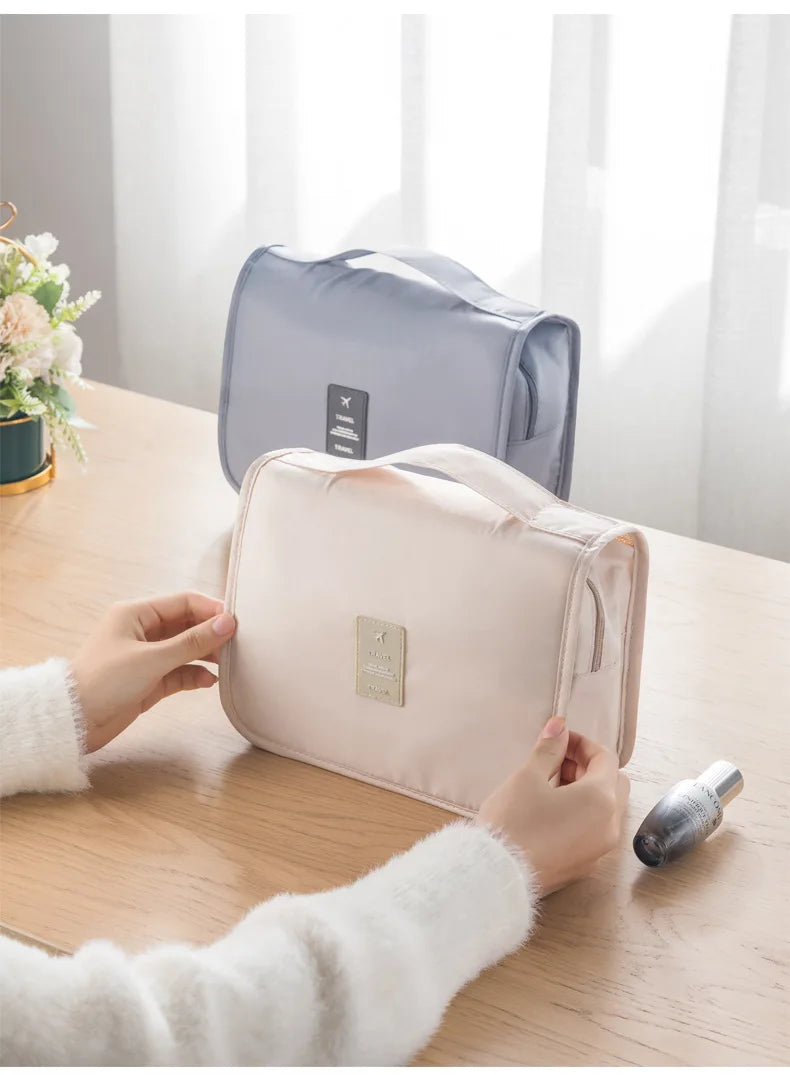 Makeup Bag Travel Cosmetic Bags Toiletries Organizer Waterproof Storage Neceser Bathroom Hook Wash Pouch High Quality Women