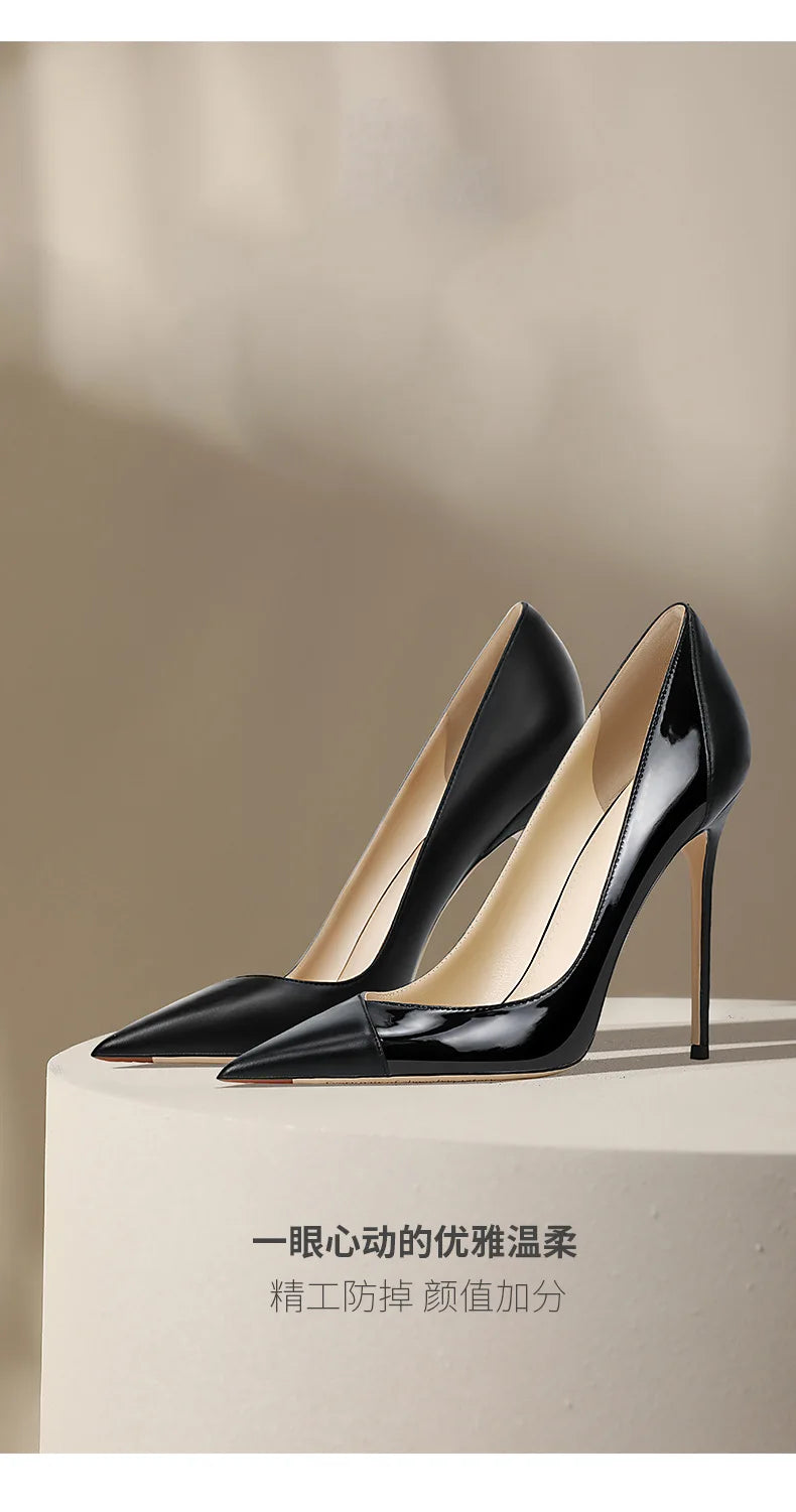 Nude High Heels Women's 2026 New Celebrity Niche Color Matching French Pointed Single Shoes Women's Stiletto