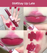 CACE Sexy Red Liquid Lipstick Moisturizing Lip Glaze Tint Long Lasting Matte Lip Mud Waterproof Velvet Lipstick Lips Cosmetics