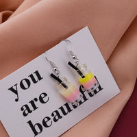 Personalized Simulation Cigarette Earrings Fashion Creative Funny Cigarette Butt Earring for Women Men Punk Street Jewelry Gifts