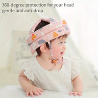 Baby Anti-collision Hat Baby Toddler Anti-fall Hat Children's Anti-fall Head Cap Safe and Breathable Can Be Washed All Seasons