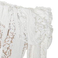 Suninheart White Evening Dresses for Events Red Long Sleeve Lace Elegant Party Dresses 2025 Women Luxury Wedding Prom Dress Gown