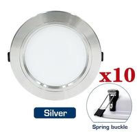 10pcs/lot LED Downlight 12V 24V 110V 220V Spot Light 5W 9W 12W 15W 18W Recessed In Led Ceiling Downlight Cold Warm White Lamp