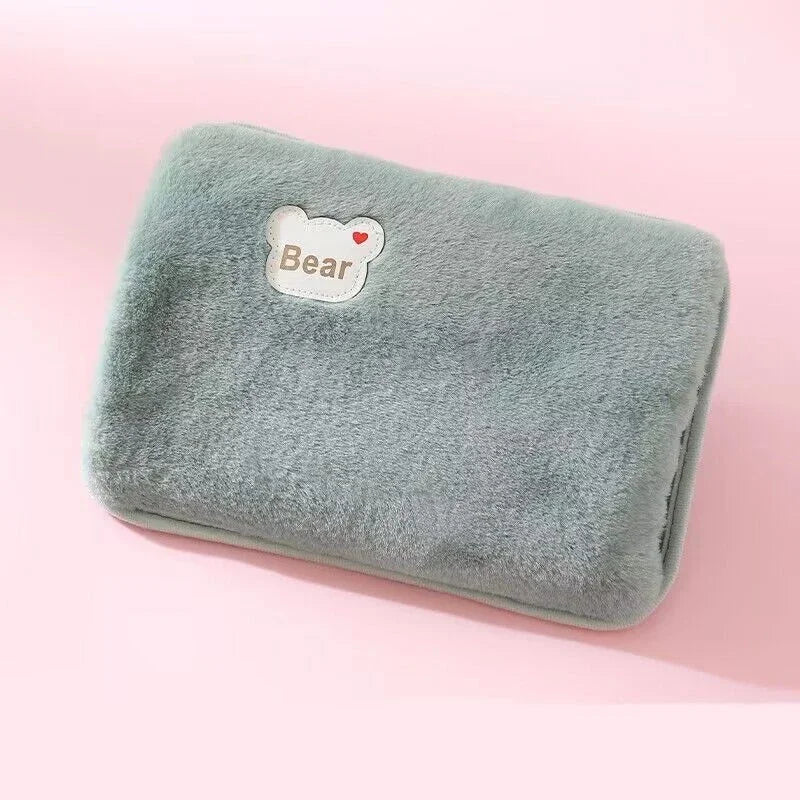 Electric Hot Water Bag Home Heater Soft Winter Hand Warmer Reusable Bottle EU Plug Rechargeable Pocket Warmer Home Office