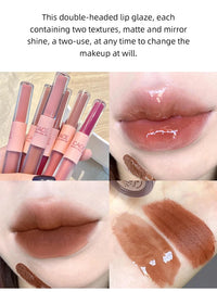 CACE Sexy Red Liquid Lipstick Moisturizing Lip Glaze Tint Long Lasting Matte Lip Mud Waterproof Velvet Lipstick Lips Cosmetics