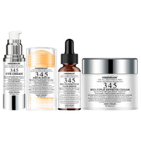 SUYARUN 4 in 1 Travel Skincare Kit - Face, Eye, Neck Cream & Serum Set, Moisturizing Christmas Gifts for Women, Premium Holiday.