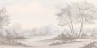 Custom Size wall papers 3D Nordic art black and white landscape waterfall porch mural Retro Hand Painted Forest Tree home decor