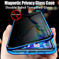 Anti Peeping Metal Phone Case For Samsung Galaxy S25 S24 S23 S22 Ultra Plus 360 Degree Privacy Protection Magnetic Phone Cover