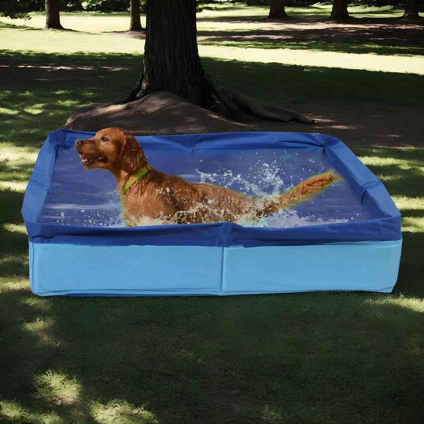Dog Kiddie Pool PVC Folding Swimming Pool small pet bathtub noninflatable dog paddling pool Pet Supplies For Puppy Cats