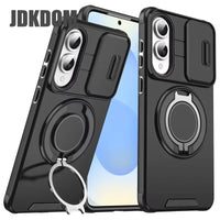 JDKDOM Push Window Case For Samsung S26 S25 Edge S24 S23 FE Plus Note 20 Ultra A57 A17 A07 A56 A36 A26 A16 A06 Bracket Cover