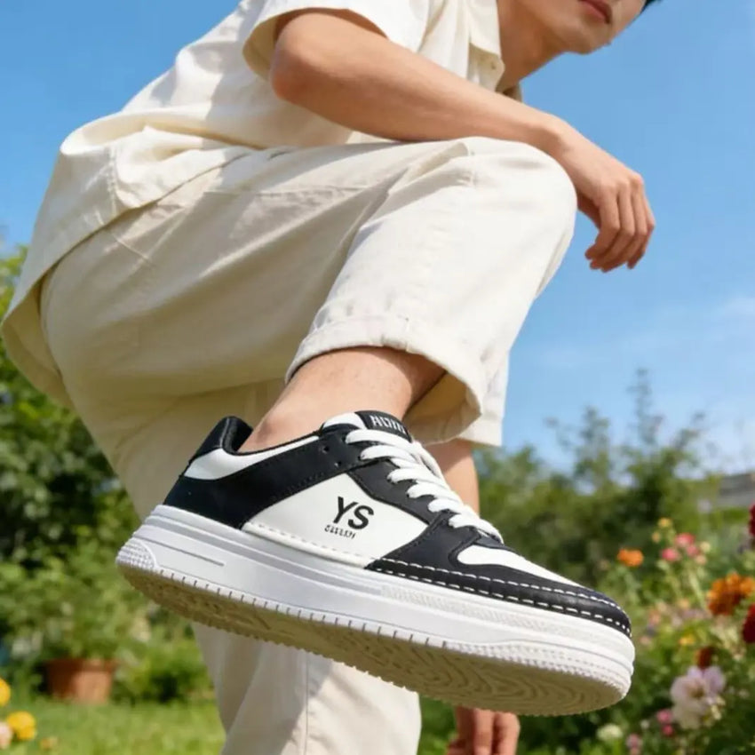 New 2026 Summer Korean Style Fashionable Breathable Versatile White Sneakers Casual Heightening Flat Shoes Comfortable All-Match