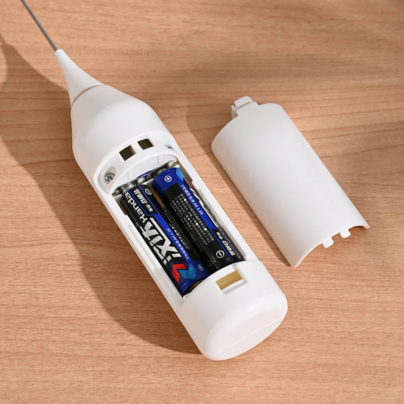 Electric milk frother, milk frother battery, AA size electric coffee mixer, egg beater, cream mixer, cooking tool mixer