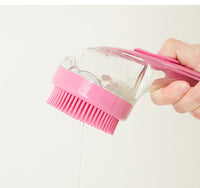 Long Handle Dog Cleaning Brush Soft Silicone Pet Bathing Brush Pet Grooming Comb for Cats Dogs Cat Massage Brush Pet Supplies