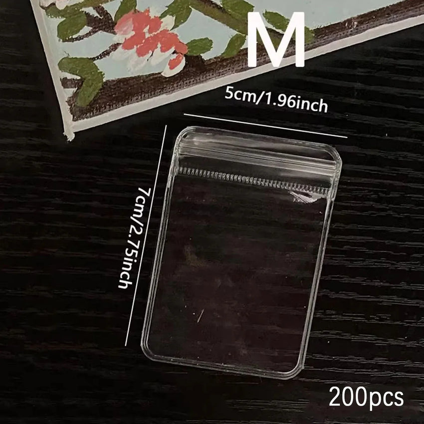 50/100/200pcs-Clear Earring Bags Waterproof Bags Thickened Reusable Storage Pouch for Jewelry Rings Necklace Bracelet