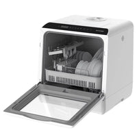 BlitzHome BH-CDW1 Smart Portable Countertop Dishwasher with APP Control 4-6 Sets Big Capacity Dual Water Inlet Modes Washers