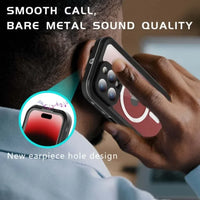 For iPhone 17 16e 15 14 13 Pro Max IP68 Waterproof MagSafe Magnetic Phone Case Diving Swim Cover 360 Shockproof Dustproof Shell