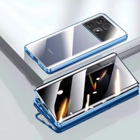 Anti Peeping Tempered Glass Metal Magnetic Privacy Phone Case For XiaoMi 17 Pro Max 15T 13T 14 Ultra Lens Protection Cover Cases