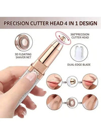 Electric Hair Removel Shaver For Women Eyebrow Trimmer Epilator Electric Painless Hair Remover Machine Body Facial Battery capac