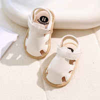 Breathable Summer Newborn Baby Girls Sandals Shoes Toddlers Simple Style Solid Color Soft Sole Shoes Outdoor Indoor Prewalker