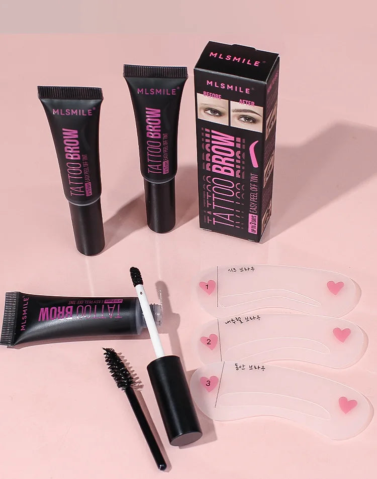 Peel-off Eyebrow Tearing Eyebrow Gel Tattoo Cream Dyeing Eyebrow Cream Tint Dye Semi-permanent Makeup Waterproof Beauty Supplies