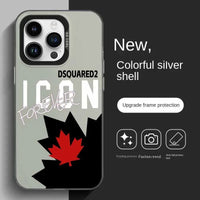 Luxury fashion Maple Phone Case For iPhone 17 17e 16e 16 15 14 13 12 11 mini Pro Max X XSMAX Air Plus Anti Fall Matte Back Cover
