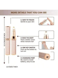 Electric Hair Removel Shaver For Women Eyebrow Trimmer Epilator Electric Painless Hair Remover Machine Body Facial Battery capac
