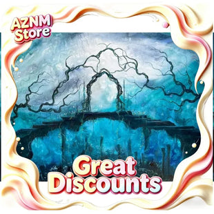1pc frameless Surreal Colourful Landscape Poster Vintage Dark Forest Mountain Fall Scenery Canvas Painting Wall Art for Livin