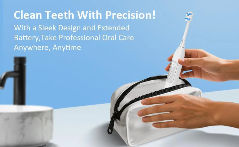 H2ofloss Sonic Electric Toothbrush For Adults 2000mAh Large Battery Ultrasonic Rechargeable 5 Modes IPX7 Waterproof Oral Clean