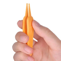 Baby Plastic Tweezers Nose Cleaner Tool Kids Safety Tweezers Cleaning Forceps Toddler Nasal Cavity Care Supplies Baby Essentials
