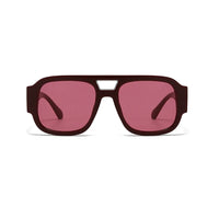 Fashion Double Bridges Square Sunglasses Women Candy Color Retro Wide Legs Men Sun Glasses Shades UV400