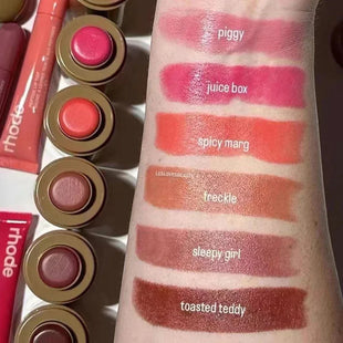 Brand Makeup Blusher Rouge Powder Pocket Blush Lipstick Cheek Hydrating Stick Natural Cream Lip Gloss Cheek Easy Apply Color